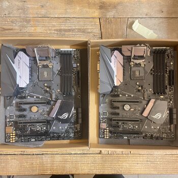 3 pcs of Asus ROG Z270-F, Z270-E Gaming, Z270H Gaming Motherboards- Defective Motinine plokste MB Motherboard Defektuota