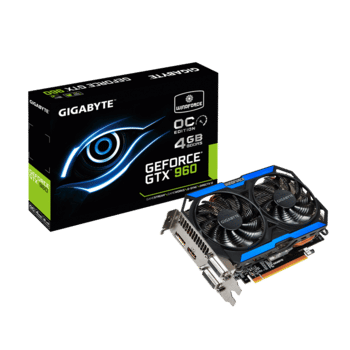 Gigabyte GeForce GTX 960 4 GB 1216-1279 Mhz PCIe x16 GPU