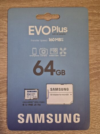 Samsung Evo Plus 64 GB SD kortelė