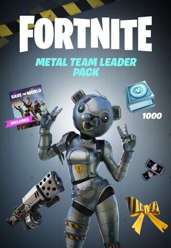 Fortnite - Metal Team Leader Pack + 1000 V-Bucks Challenge XBOX LIVE Key BRAZIL