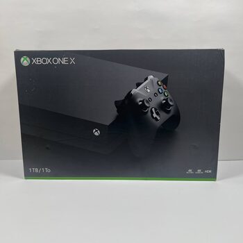 Xbox One X, Black, 1TB + Black Controller and Cables