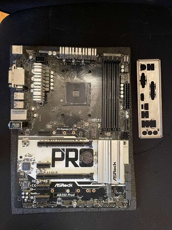 ASRock AB350 Pro4 AMD B350 ATX DDR4 AM4 2 x PCI-E x16 Slots Motherboard