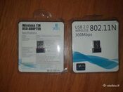 USB MIKRO WIFI ADAPTERIS IKI 300 MBPS GALINGAS NAUJI