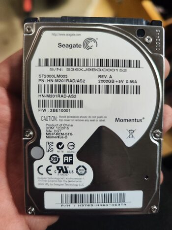 2TB HDD 2,5" 5400RPM 32MB cache