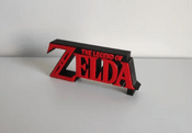 Logo Zelda realizado en impresión 3D