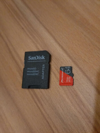 Microdata 64gb microsd atminties kortelė su SD adapteriu