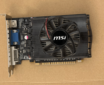 MSI GeForce GT 630 2 GB 810 Mhz PCIe x16 GPU