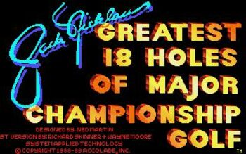 Buy Jack Nicklaus' Greatest 18 Holes of Major Championship Golf NES