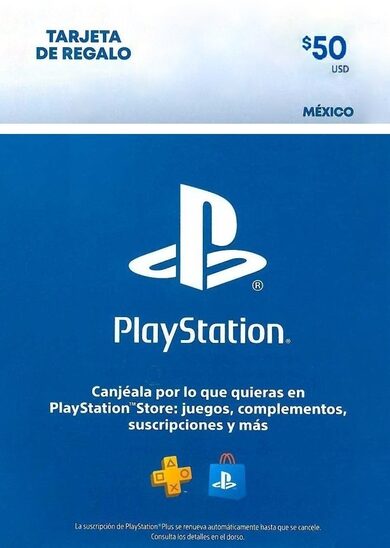 E-shop PlayStation Network Card 50 USD (MX) PSN Key MEXICO