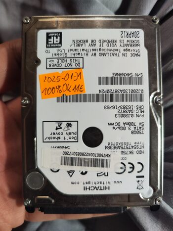 750GB HDD 2,5" 5400RPM SATA3