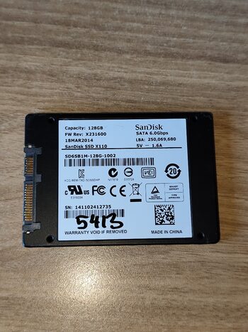 SanDisk X110 128 GB SSD Storage for sale