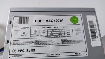 Cube max 400w psu