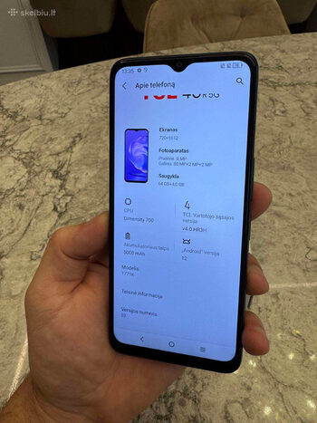 TCL 40r, 4/64gb kaip naujas