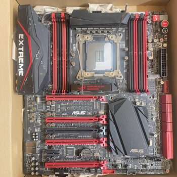 ASUS Rampage V Extreme X99 (Intel X99 Chipset, LGA 2011-3, AC Wi-Fi, USB 3.1) - Defective Motinine plokste MB Motherboard Defektuota