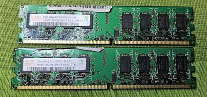 SK Hynix 4Gb (2 x 2GB) PC2-5300U-555-12 