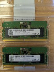 2x nenaudoti 8 GB DDR5 RAM moduliai 5600 SODIMM