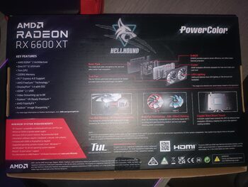 Hellhound PowerColor AMD Radeon RX 6600 XT OC 8 GB VRAM GDRR6 PCIe x16 