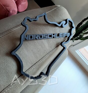 CIRCUITO NORDSCHLEIFE NURBURGRING decorativo zona gamer de Formula 1 F1 Moto GP