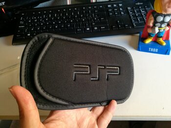 Funda de PSP 3000 / 2000 / 1000 | Negro + cinta