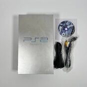 PlayStation 2, Silver + Cables and a Game