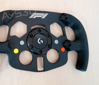 MOD F1 Fórmula 1 Logo F1 Color GRIS para Volante Logitech G29 y G923 PlayStation