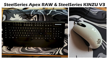 SteelSeries Apex RAW & SteelSeries KINZU V3