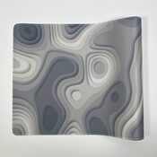 Extended Gaming Mousepad 90x40 cm - Abstract Gray Gradient Waves