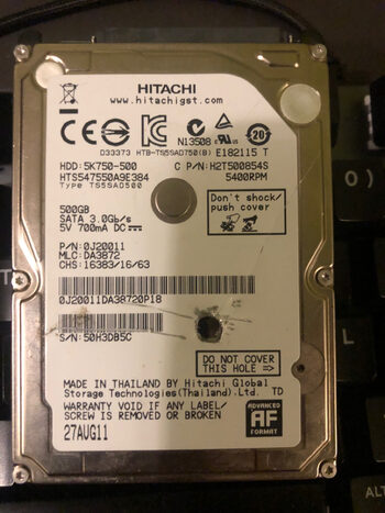 Hitachi 500 GB HDD Storage