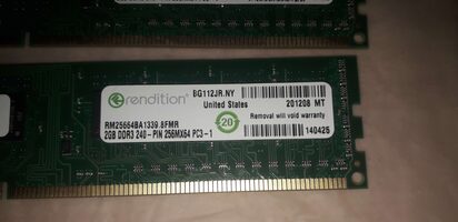 Rendition 4 GB (2 x 2 GB) DDR3-1333 Green PC RAM for sale