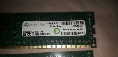 Buy Rendition 4 GB (2 x 2 GB) DDR3-1333 Green PC RAM