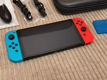 Nintendo Switch OLED Neon, 64GB + Garantija + Dėklas