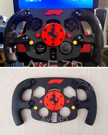 MOD F1 Fórmula 1 FERRARI para Volante Logitech G29 y G923 de PS PlayStation y PC