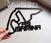 Buy CIRCUITO YAS MARINA decorativo de pared para tu zona gamer de Formula 1 Moto GP