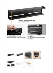 WALL/TV Rear Mounted Storage Rack