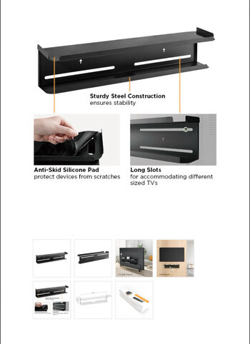 Comprar WALL/TV Rear Mounted Storage Rack