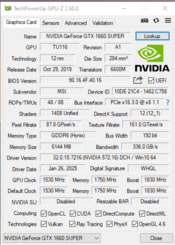 MSI GeForce GTX 1660 SUPER 6 GB 1530-1830 Mhz PCIe x16 GPU