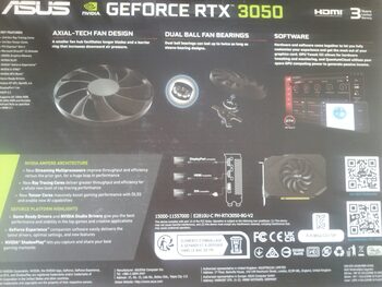 Caja de RTX 3050 de 8Gb GDDR 5 