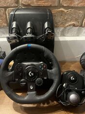 Logitech G923 + (BEGIU SVIRTIS IR PEDALAI) COMPATIBLE WITH PC, PS4, PS5