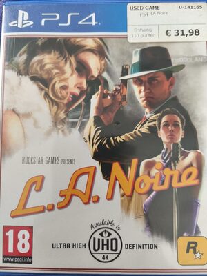 L.A. Noire PlayStation 4