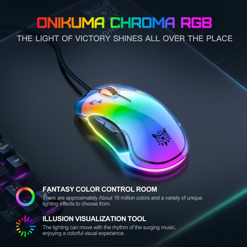 Buy Onikuma CW925 Black Wired gaming mouse (žaidimų pelė)