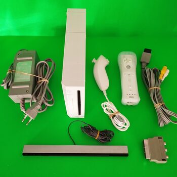 Consola WII Blanca con Mando WII original con Nunchuk WII blanco