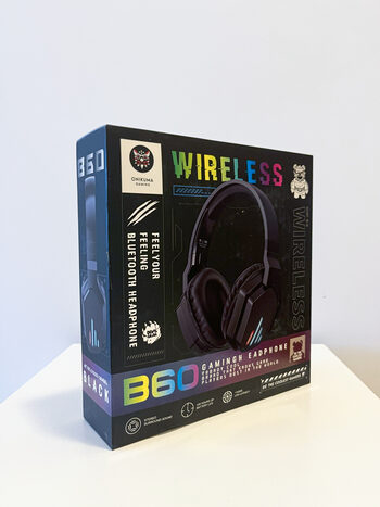  Onikuma B60 Black wireless gaming headphones (belaidės žaidimų ausinės)