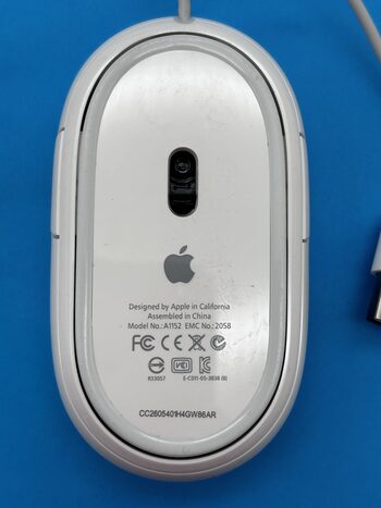 Redeem Apple Mighty Mouse Laidinė Balta Pelė A1152 EMC No.: 2058