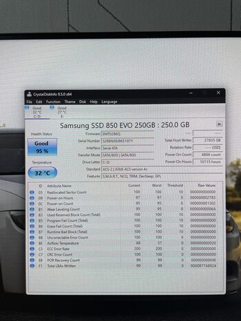 Samsung 850 EVO-Series 250 GB SSD Storage for sale