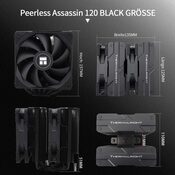 Peerless Assassin 120 Black AM4 AM5 LGA1700 LGA1200 CPU aušintuvas