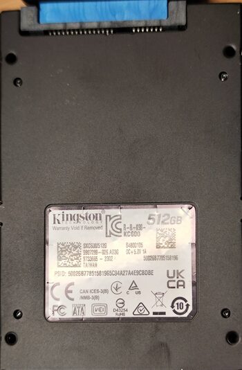 Kingston KC600 512 GB SSD Storage