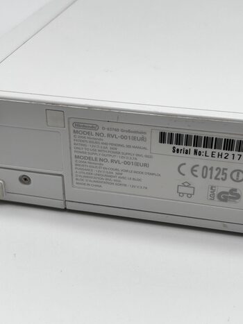 Nintendo Wii RVL-001 Žaidimų Konsolės Pilnas Baltas Rinkinys