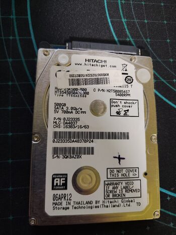 Hitachi 500 GB HDD Storage