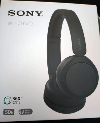 Belaidės Ausinės Sony WH-CH520B, Juodos spalvos onear bluetooth headphones