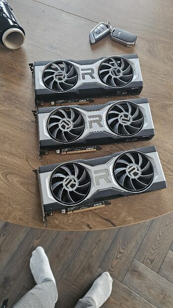 rx 6700 XT 12gb 3vnt komplektas